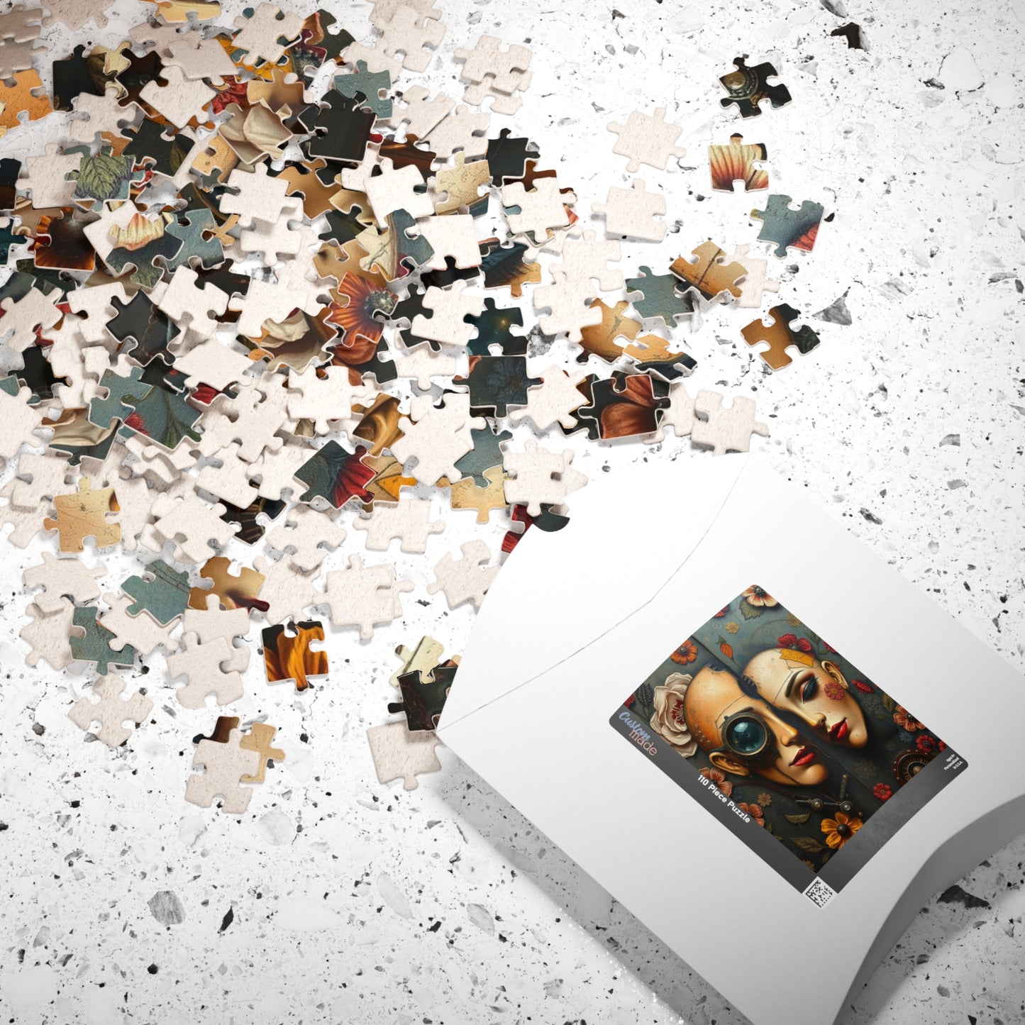 Steampunk Puzzle Art, Unique Home Decor, Fun Gift for Puzzle Lovers, Frameable Decorative Artwork, Challenging Jigsaw Game 110-1014 Pieces Puzzle The Puzzle Chest