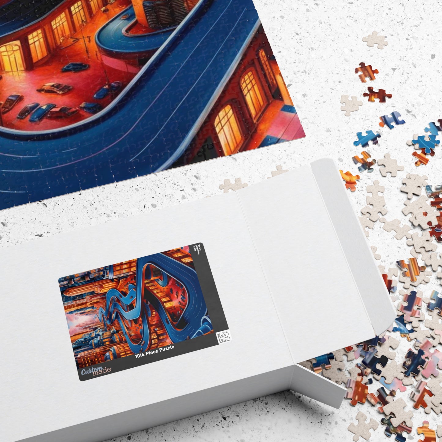 Surreal Cityscape Jigsaw Puzzle - 110, 252, 520, 1014-piece, Fun for Family Game Night, Unique Gift for Puzzle Lovers, Indoor Activities Puzzle The Puzzle Chest