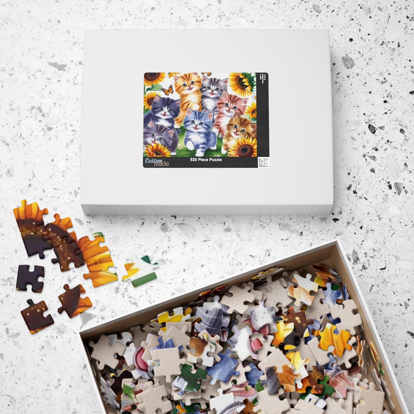 Cute Cat Puzzle - 110, 252, 520, 1014-Piece, Cat Lovers Gift, Animal Enthusiast Decor, Family Fun Activity, Cat-Themed Puzzle Puzzle The Puzzle Chest