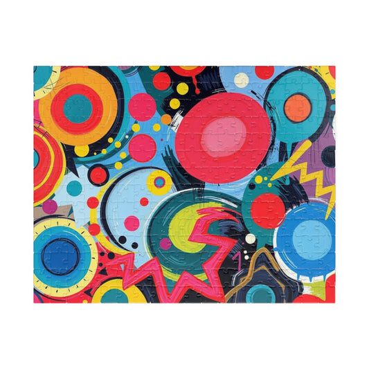 Colorful Puzzle Art, Jigsaw Games for Adults, Fun Family Activity, Abstract Design 252 pcs (Horizontal) Puzzle The Puzzle Chest