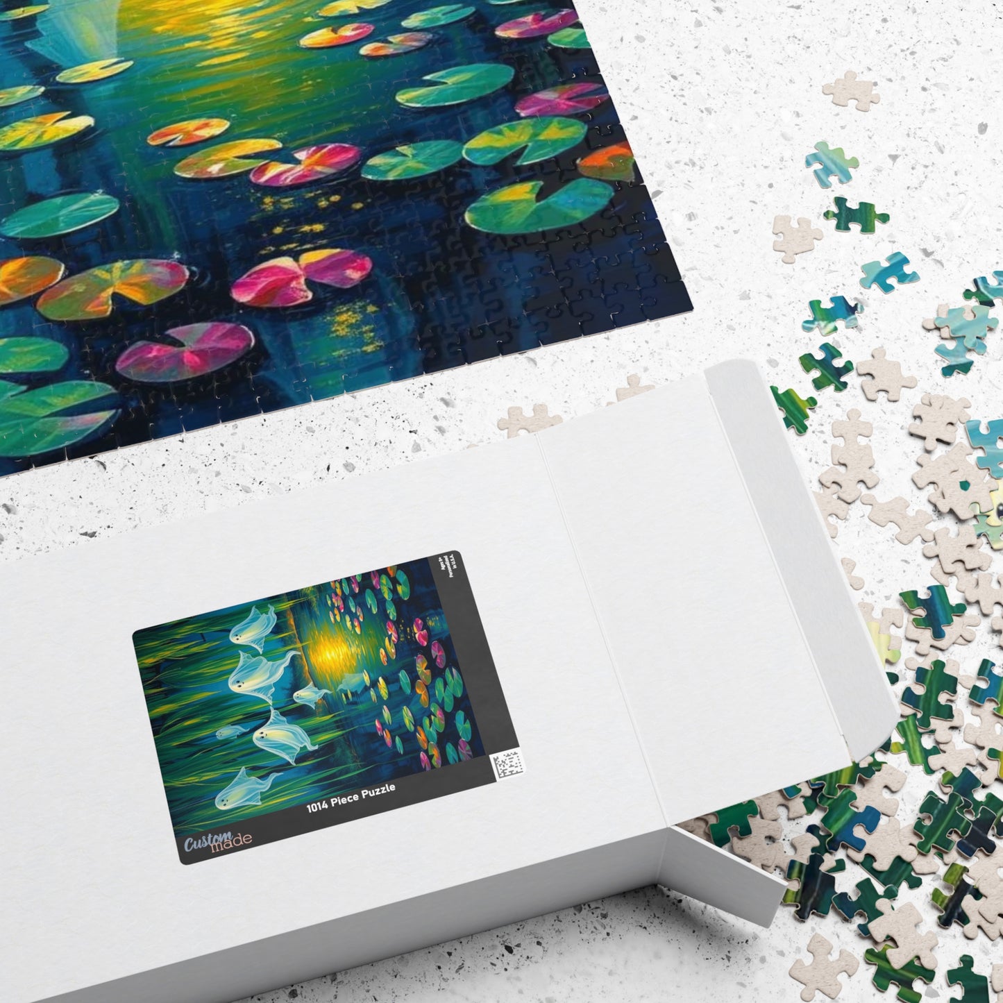 Whispers Through Willows - Mystical Ghosts Puzzle, Puzzle Lover Gift for Friend, Family Game Night, Halloween Fun, 110-1014 Piece Options