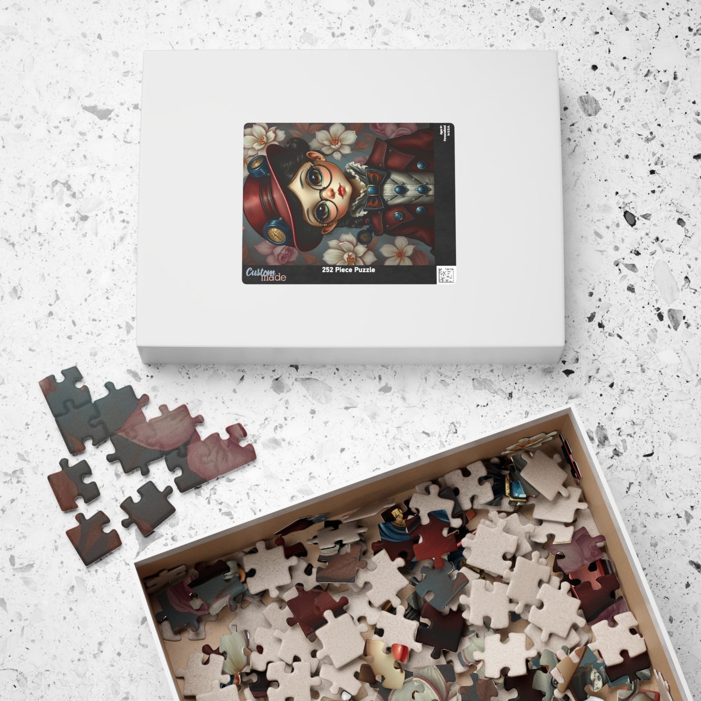 Whimsical Vintage Girl Puzzle, 110-1014 Piece Steampunk Jigsaw Game, Perfect for Family Fun, Gifts for Friends, Nostalgia Home Entertainment Puzzle The Puzzle Chest
