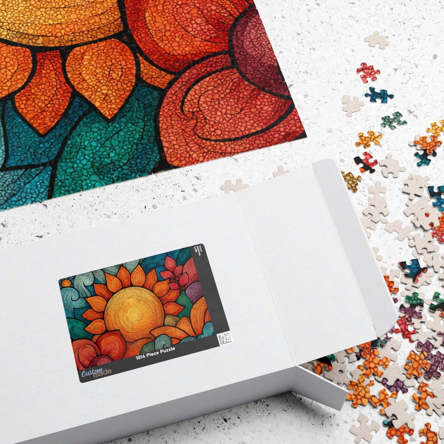 Abstract Sunburst Jigsaw Puzzle - Morning Sunrise, Holiday Birthday Gift for Puzzle Lover, Family Activity, Mind Teaser Puzzle The Puzzle Chest