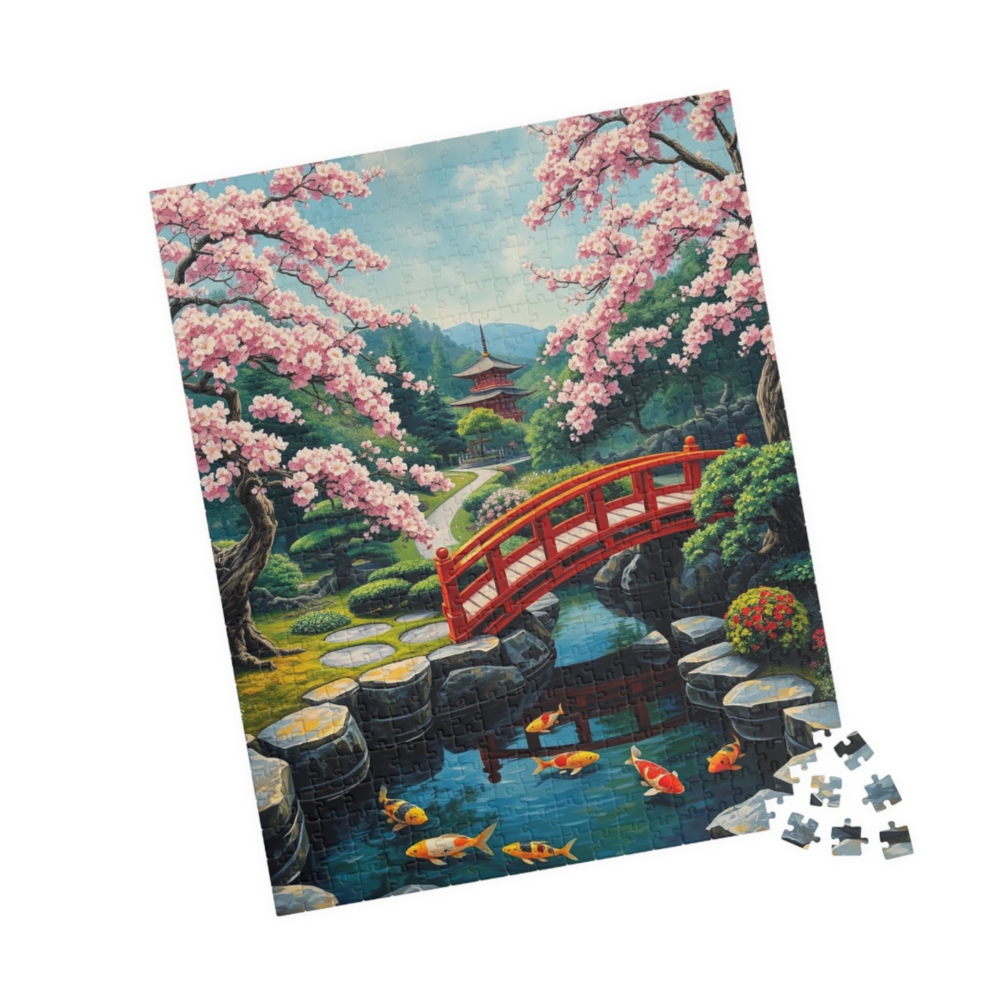 Serene Garden Puzzle, Relaxing Jigsaw for Nature Lovers, Unique Gift for Home, Mindfulness Activity, 1014-piece Puzzle Puzzle The Puzzle Chest
