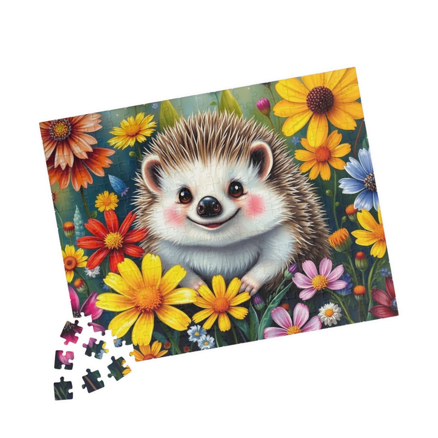 Cute Hedgehog Jigsaw Puzzle - 110 to 1014 Pieces, Family Fun Game Night, Animal Lover Holiday or Birthday Gift for Friend Puzzle The Puzzle Chest