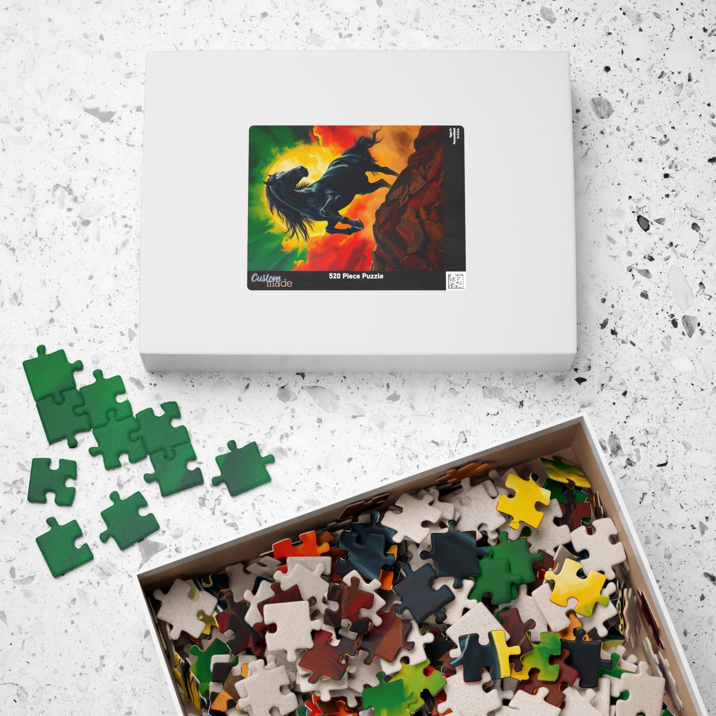 Majestic Horse Puzzle - 110, 252, 520, 1014-piece - Perfect for Horse Lovers, Mindfulness Activity, Family Game Night, Unique Gift Idea Puzzle The Puzzle Chest
