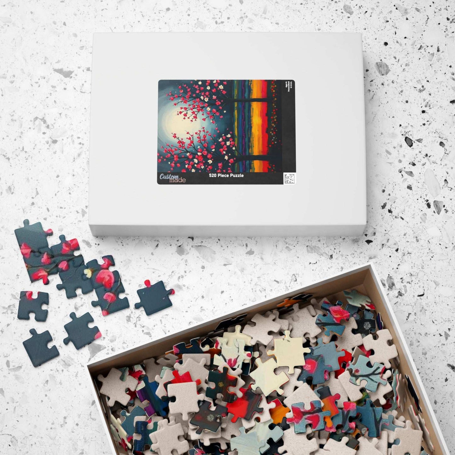Colorful Landscape Jigsaw Puzzle, Home Activity, Gift for Nature Lover and Friends, Family Game Night Brain Teaser, Unique Wall Art Puzzle The Puzzle Chest