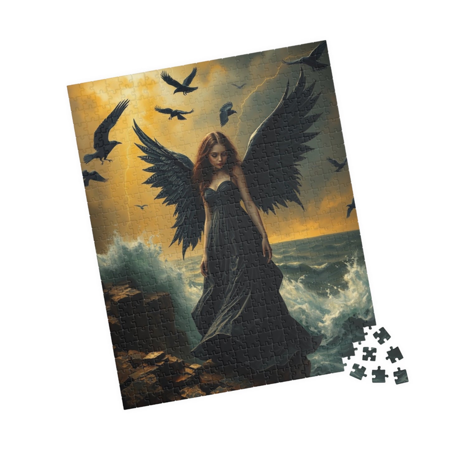 Mystical Angel Puzzle: Enchanting 110, 252, 520, or 1014-Piece Jigsaw Game for Fantasy Lovers, Home Decor, Gifts, Relaxation, Collectibles Puzzle The Puzzle Chest