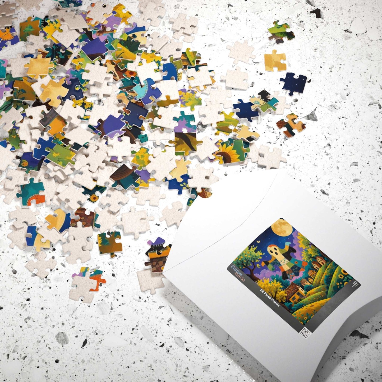 Haunted Village Halloween Jigsaw Puzzle