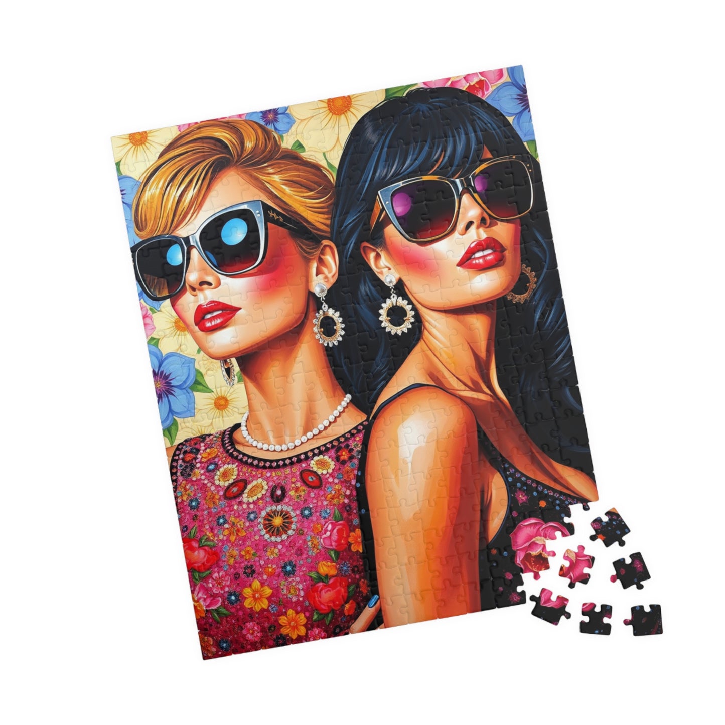 Chic Glamour Puzzle - Pop Art Jigsaw Game, Fashionista Vibes, Home Entertainment, Gift Idea, Family Fun, Brain Teaser, Woman Empowerment Puzzle The Puzzle Chest