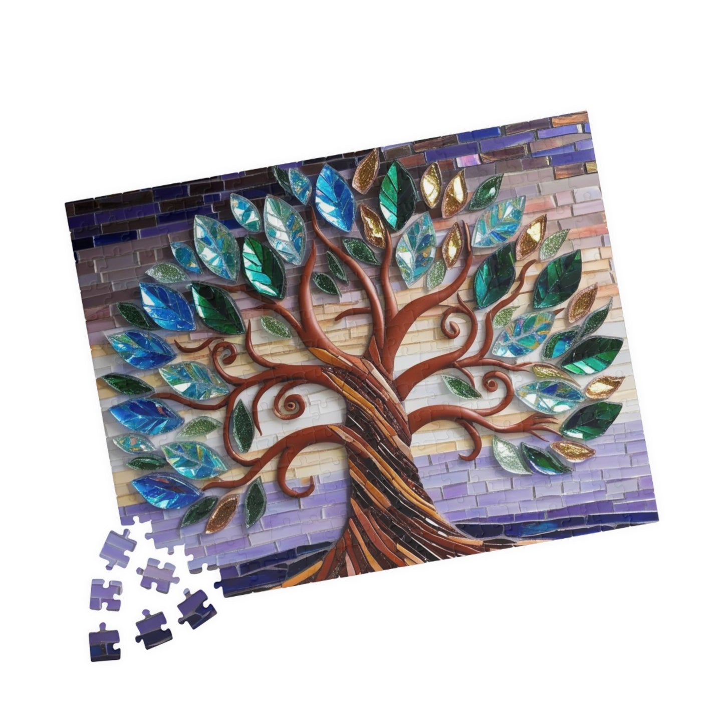 Tree of Life Mosaic Jigsaw Puzzle, Artistic Game for Puzzle Enthusiasts, Mindfulness Activity, Relaxation Gift, Stained Glass Art Home Decor Puzzle The Puzzle Chest