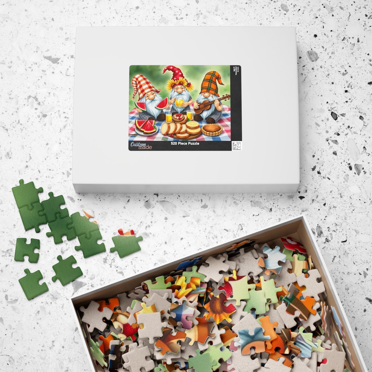 Harvest Picnic Gnome Puzzle - Autumn Themed Jigsaw Game Puzzle The Puzzle Chest