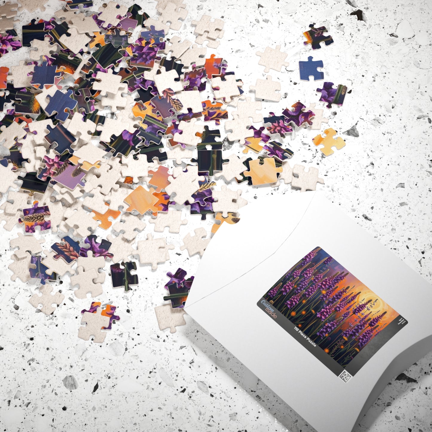 Floral Sunrise Puzzle - Mindful Jigsaw Fun for Garden Lover, Family Game Night or Solo Entertainment, Cozy Evening, Nature Enthusiast Gift Puzzle The Puzzle Chest