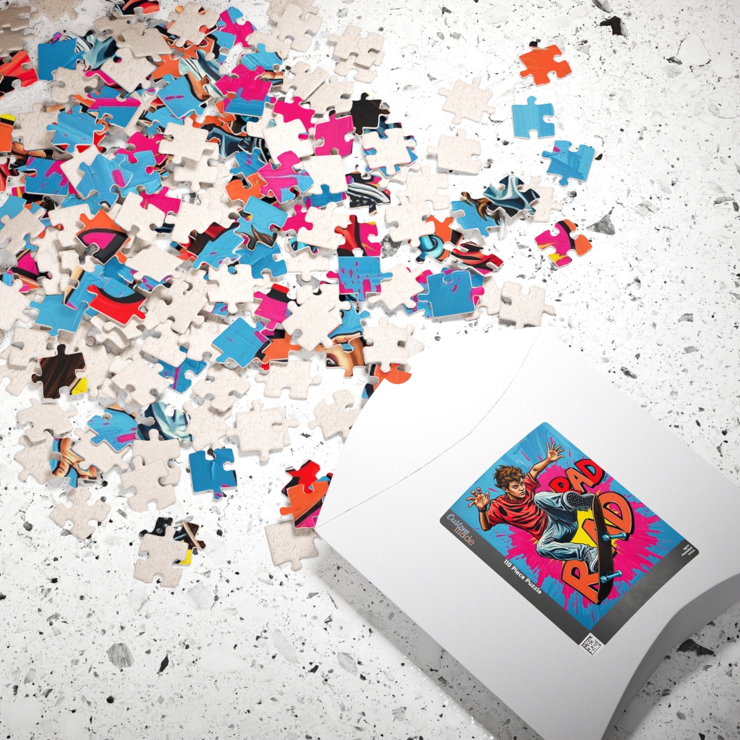 Skateboarder Puzzle - Pop Art Jigsaw Game, Fun Gift for Adult Puzzle Lovers, RAD Theme Puzzle Puzzle The Puzzle Chest