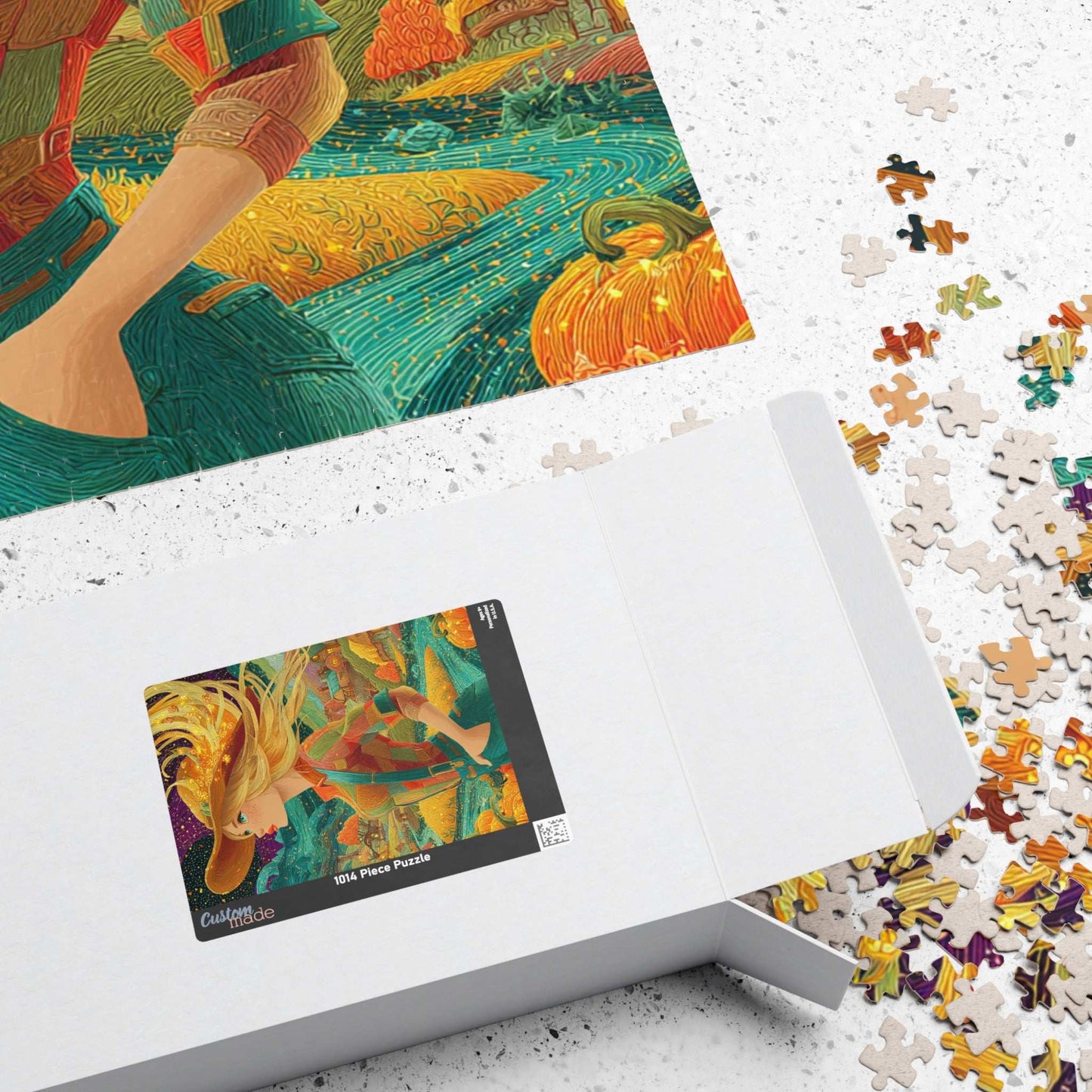 2040s Autumn Cowgirl Jigsaw Puzzle - Surreal Dreamscape, Ideal for Family Activity, Holiday Gift, Halloween Thanksgiving, Home Entertainment Puzzle The Puzzle Chest