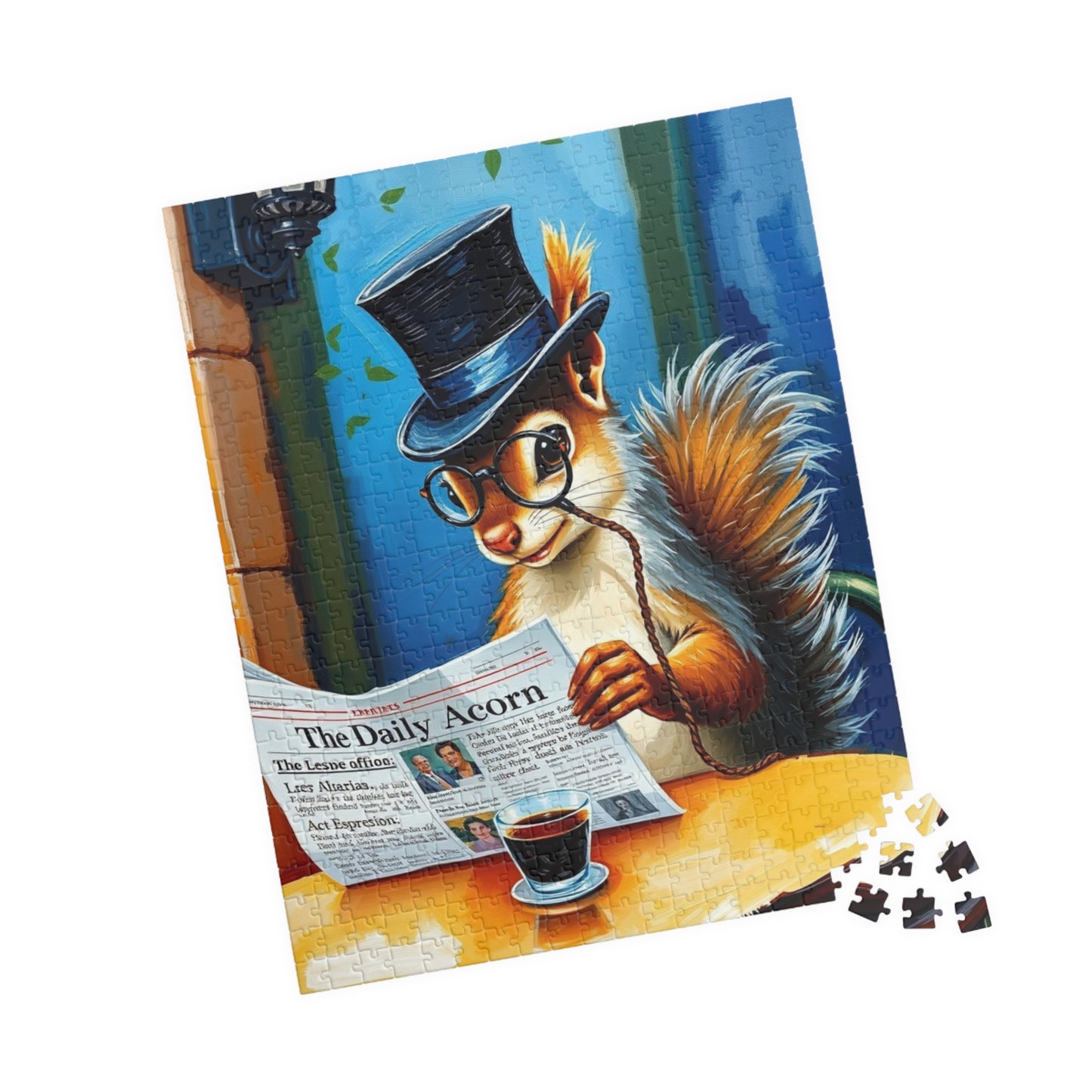 Charming Squirrel Jigsaw Puzzle - Cozy Vibes, Perfect for Family Fun Nights, Gifts, Home Entertainment, Animal Lovers, Puzzle Enthusiasts Puzzle The Puzzle Chest