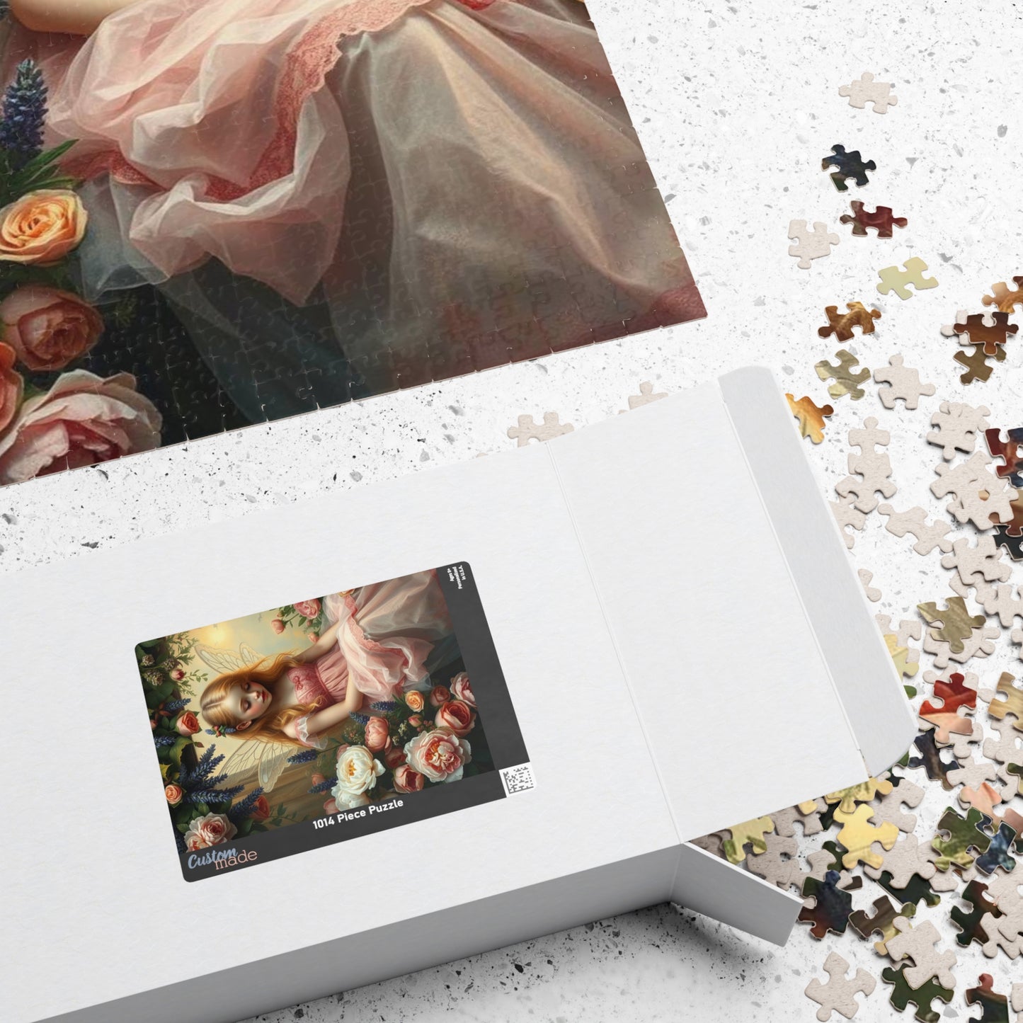 Peony and Rose Fairy Themed Puzzle - Enchanting 110-1014 Piece Mindful Jigsaw Gift for Adult Fantasy Puzzle Lover, Family or Solo Fun