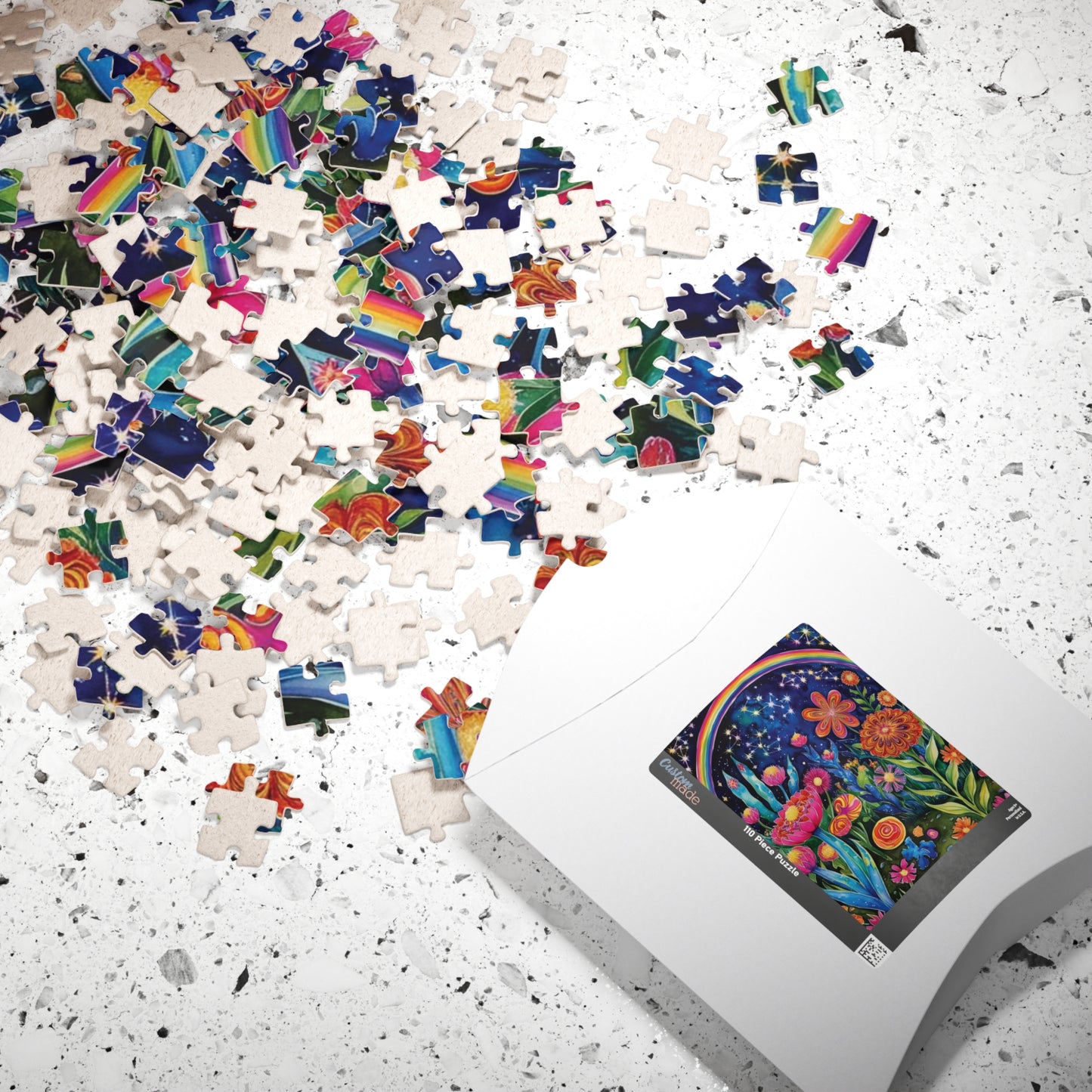 Trippy Puzzle, Glow in the Dark Garden, Otherworldly Hues Jigsaw Puzzle Game for Adults, Mind-Bending Design for Puzzle Lover, Enthusiasts Puzzle The Puzzle Chest