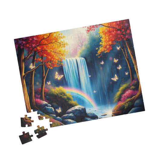 Serene Waterfall Puzzle, Nature Themed Jigsaw Puzzle for Adults, 110-1014 Piece, Family Game Night, Gift for Nature Lover Puzzle The Puzzle Chest