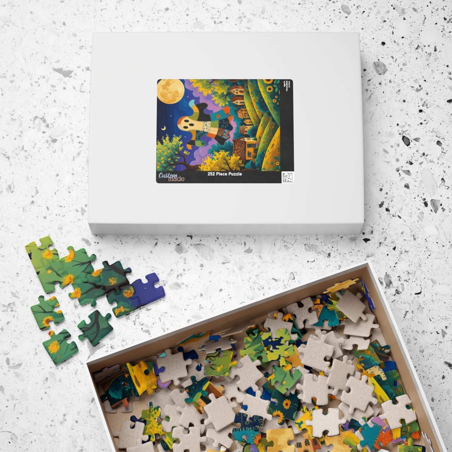 Haunted Village Halloween Jigsaw Puzzle