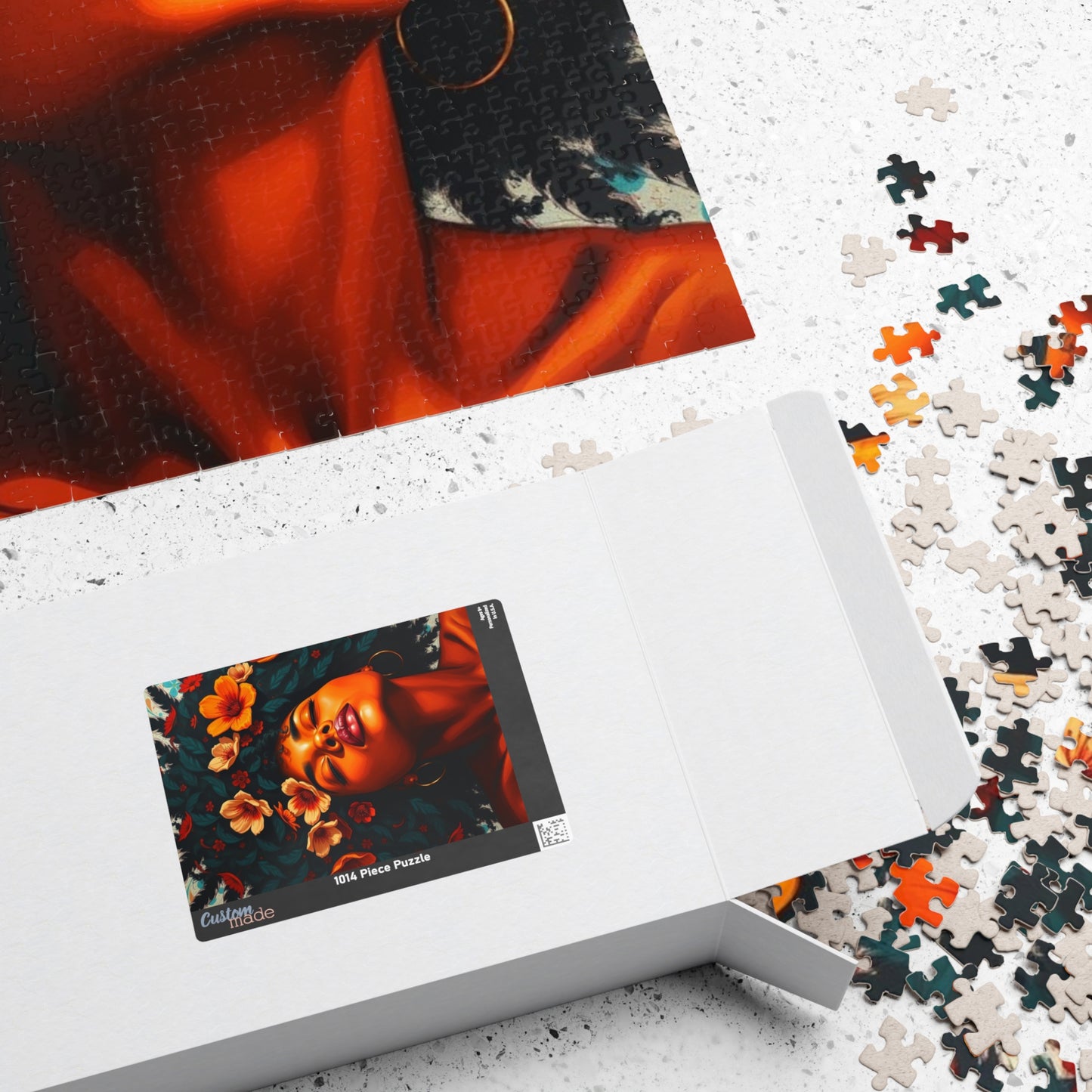 African American Jigsaw Puzzle, Black Female Portrait, Black Woman Art, Afrocentric Gift Puzzle The Puzzle Chest