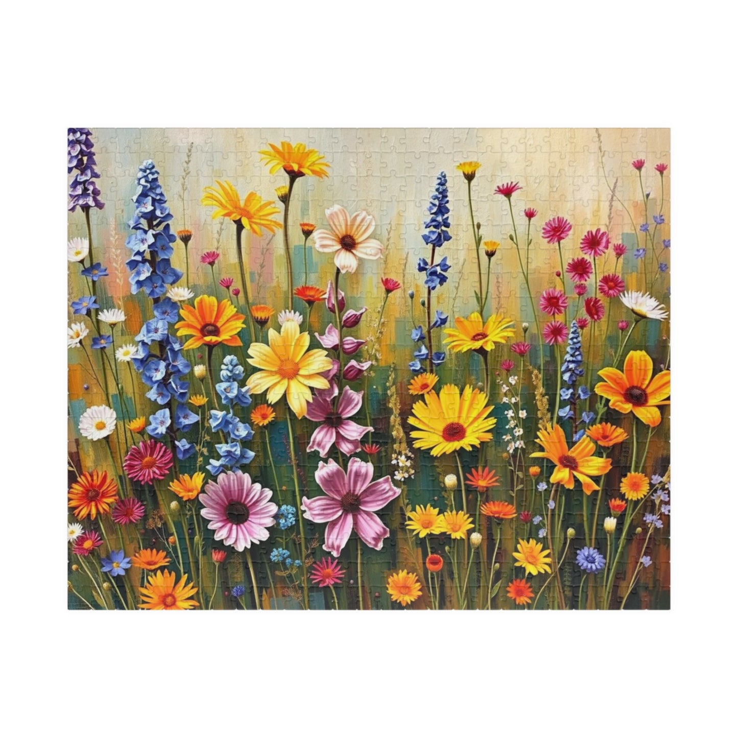 Vibrant Floral Puzzle, Flower Jigsaw Game for Adults Seniors, Family Fun Solo Activity, Mindfulness Gift for Nature Lovers Puzzle Fans 520 pcs (Horizontal) Puzzle The Puzzle Chest