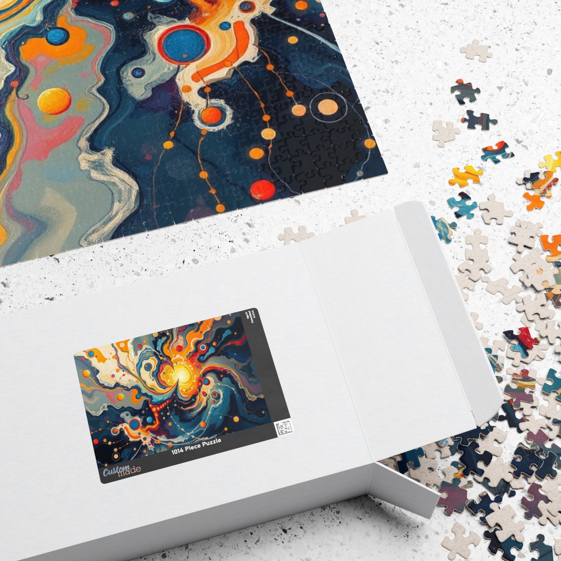 Cosmic Swirl Puzzle - Abstract Art Jigsaw Game for Adults Puzzle The Puzzle Chest