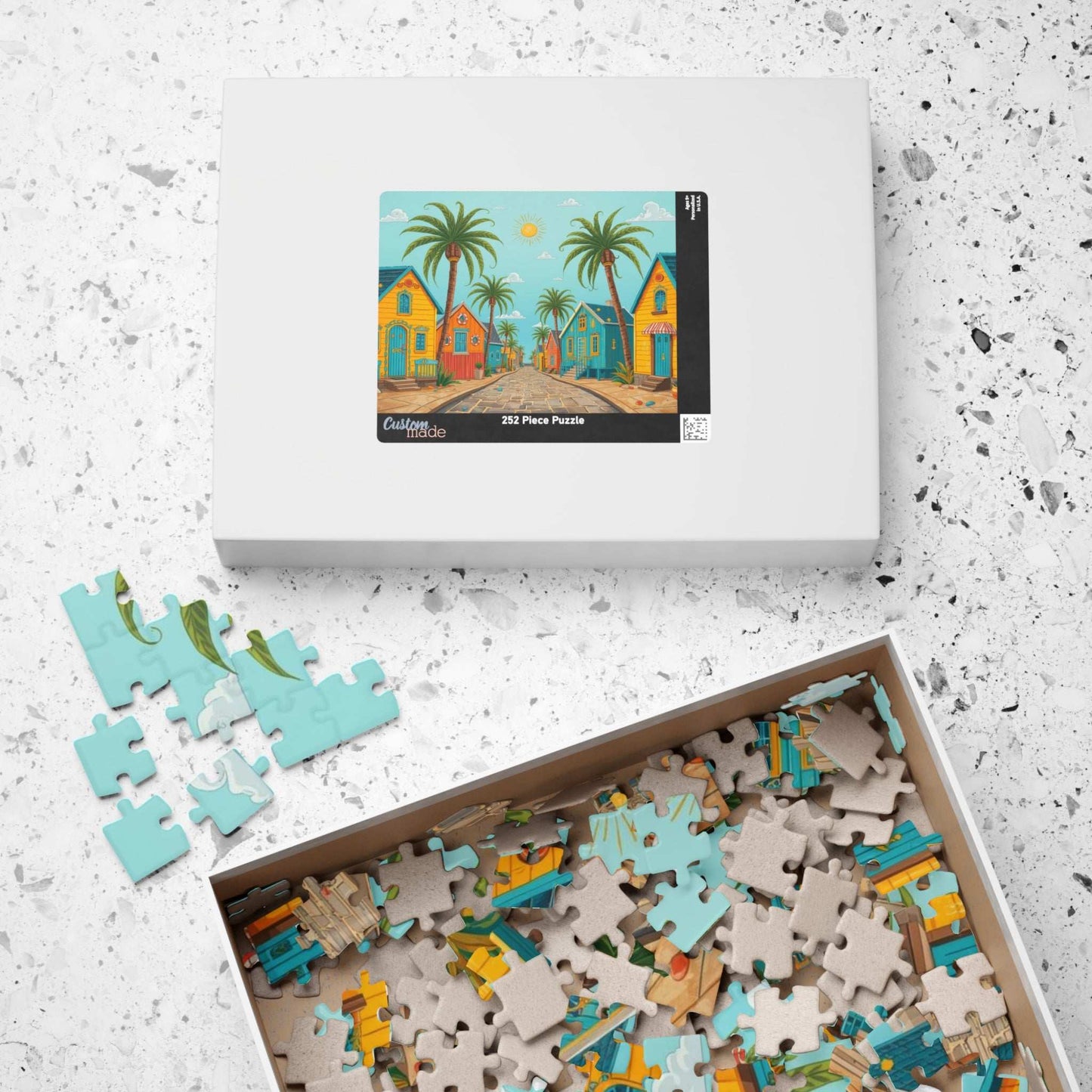 Beach House Village Puzzle - Seaside Town Jigsaw Game Puzzle The Puzzle Chest