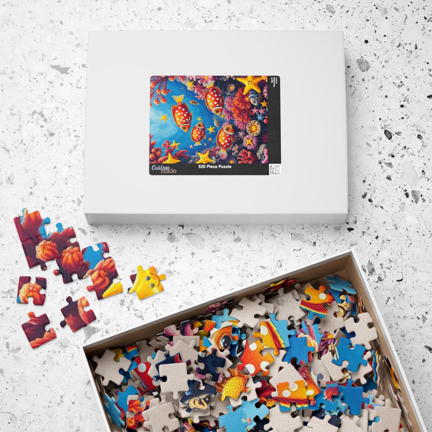 Ocean Puzzle with Tropical Fish, Colorful Underwater Jigsaw Puzzle for Adult, Fun Family Activity, Creative Birthday Holiday Gift for Friend Puzzle The Puzzle Chest