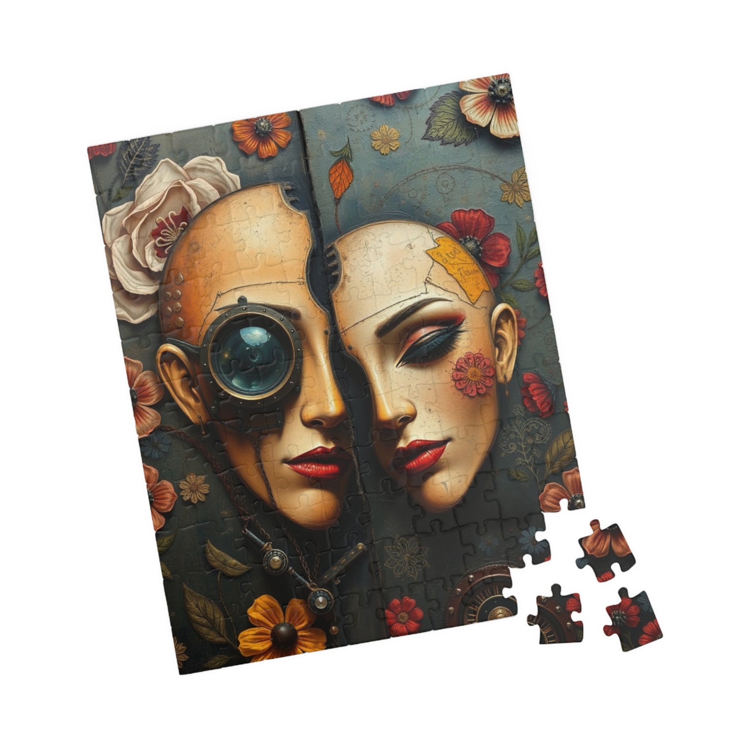 Steampunk Puzzle Art, Unique Home Decor, Fun Gift for Puzzle Lovers, Frameable Decorative Artwork, Challenging Jigsaw Game 110-1014 Pieces Puzzle The Puzzle Chest