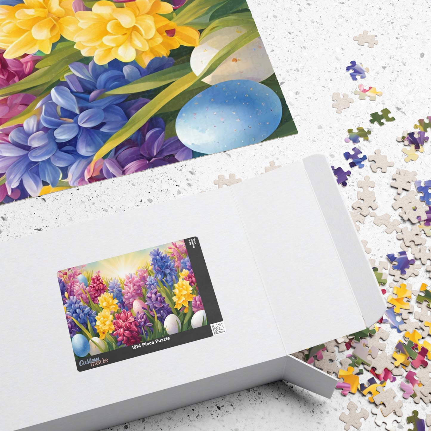 Spring Hyacinths Easter Egg Jigsaw Puzzle, Floral Game for Adult Brain Teaser, Fun Family Activity, Flower Lover Gift for Friends Puzzle The Puzzle Chest