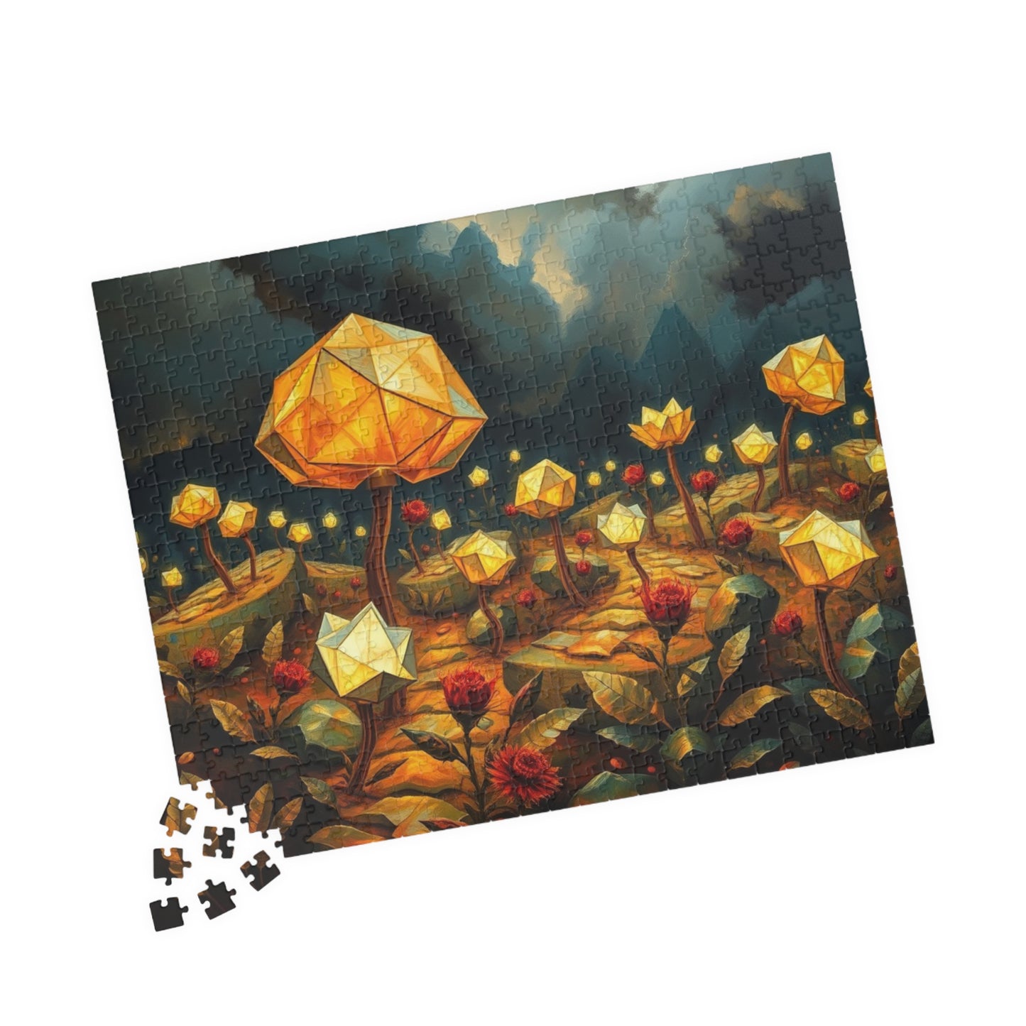 Magical Floral Jigsaw Puzzle - 110, 252, 520, 1014-piece, Perfect for Family Game Night, Gift for Art Lover, Fun Home Entertainment, Mindful Puzzle The Puzzle Chest