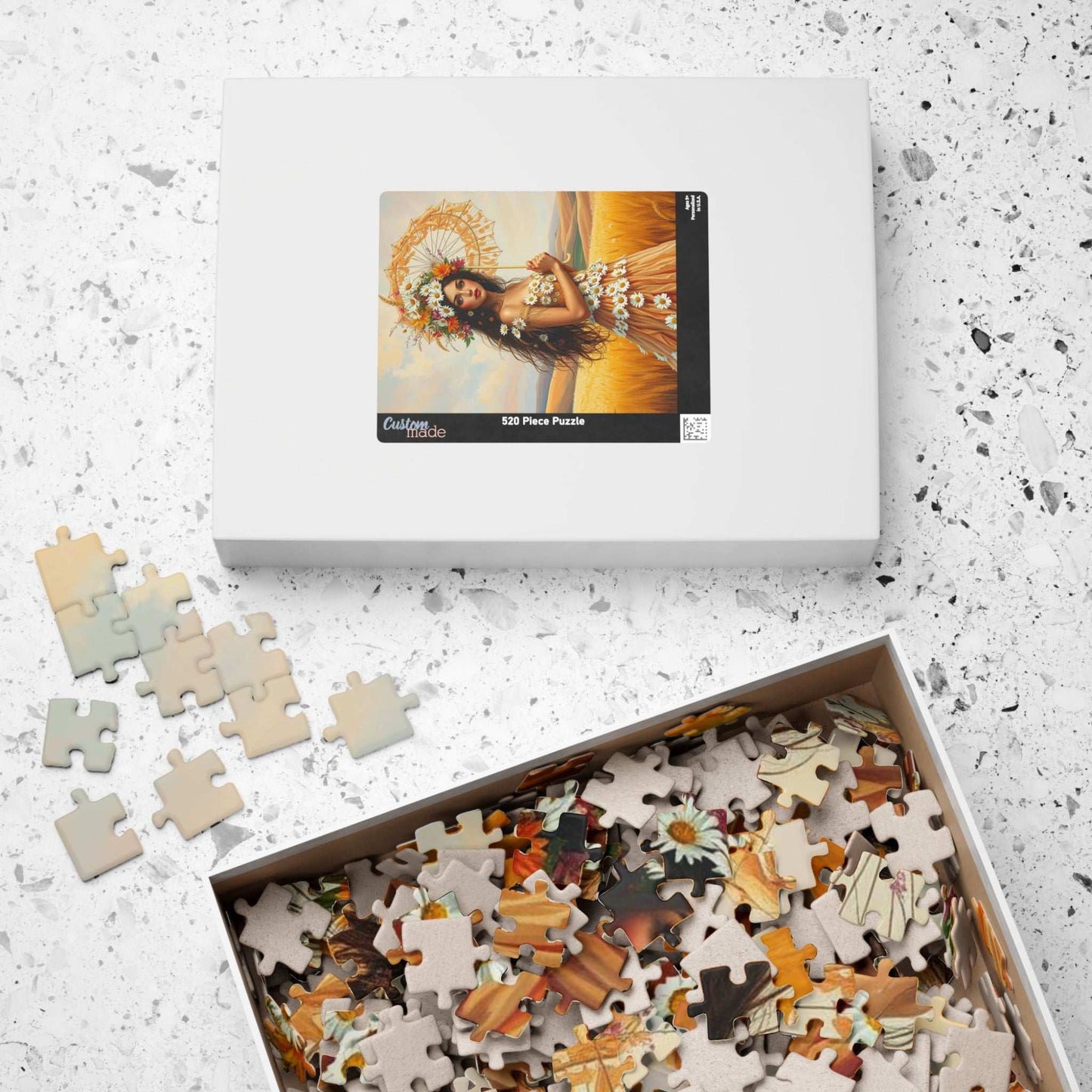 Lady of the Golden Fields - Summer Wildflower Fantasy Jigsaw Puzzle Puzzle The Puzzle Chest