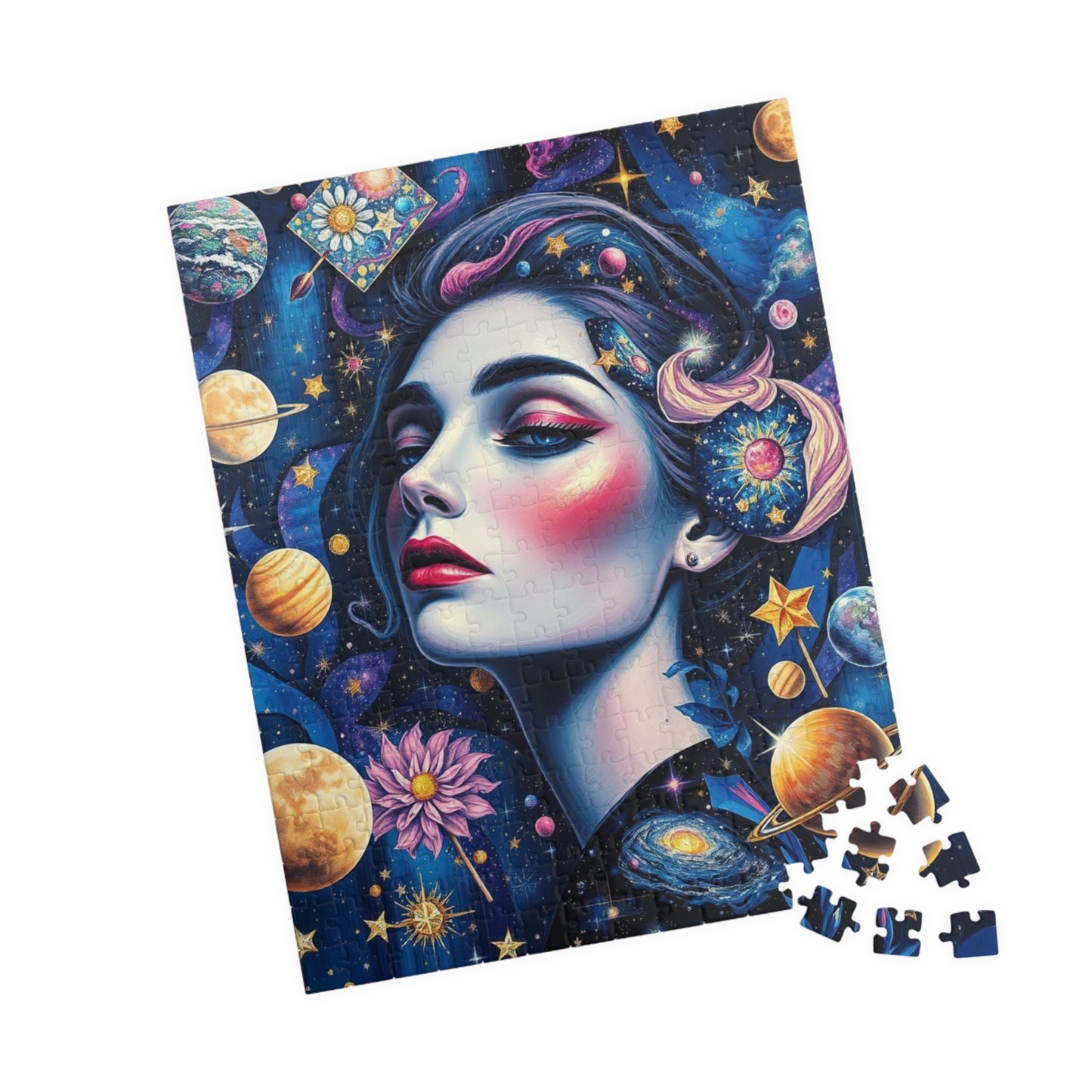 Celestial Elements Puzzle, Space-Themed Jigsaw Game, Family Activity, Quiet Pastime, Unique Gift for Space Lover Puzzle Enthusiast, Hobby Puzzle The Puzzle Chest