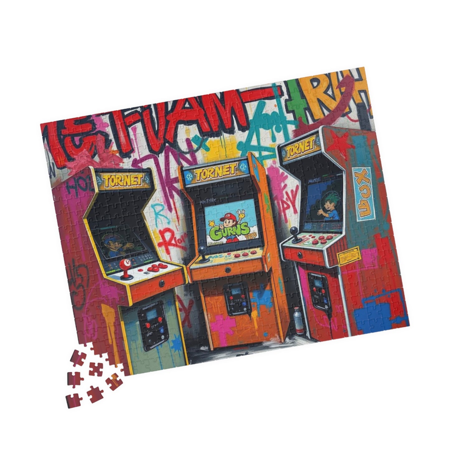 Arcade Nostalgia Puzzle - Pop Art Puzzle for Adults, Retro Gaming, Ideal for Game Lovers, Family Fun, Birthday Gifts, Home Entertainment Puzzle The Puzzle Chest