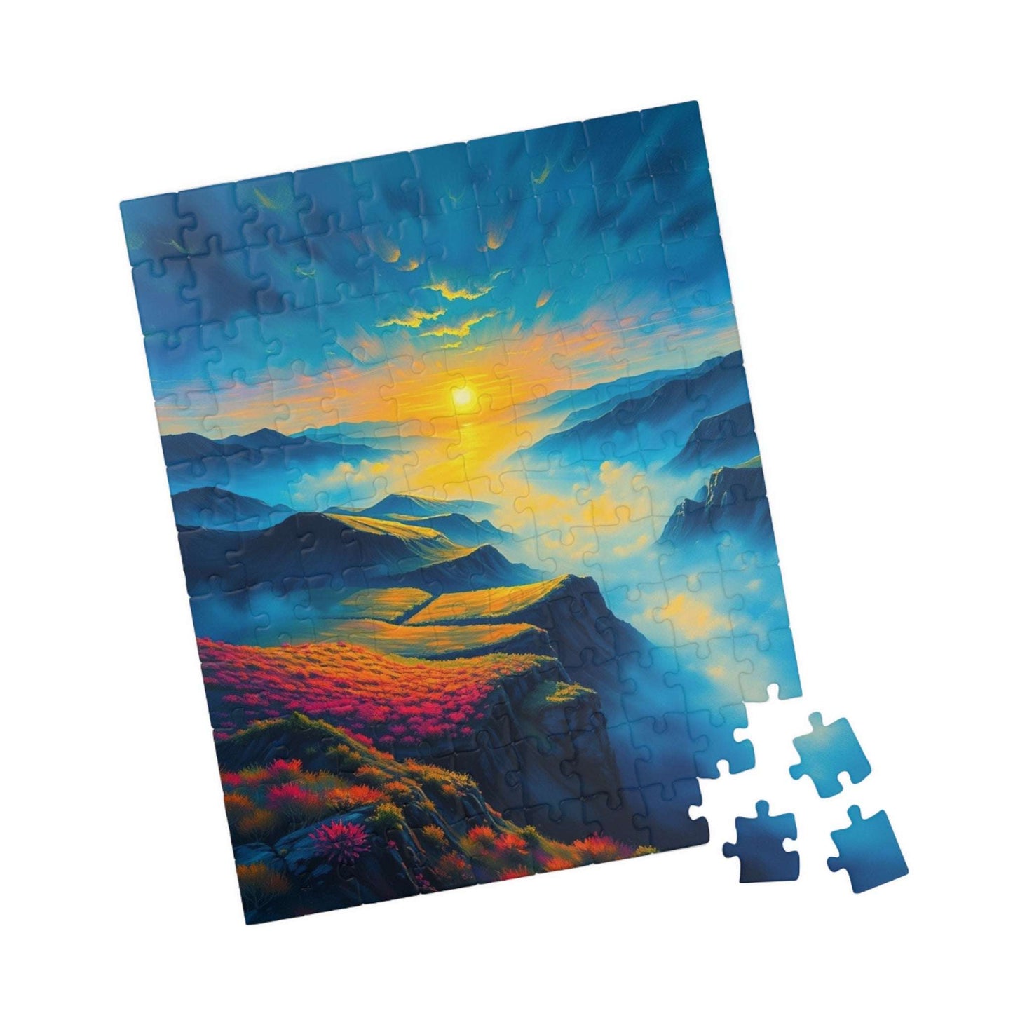 Serene Sunrise Jigsaw Puzzle - 110, 252, 520, 1014 pieces, Puzzle for Relaxation, Fun Family Bonding, Gift for Nature Lovers, Home Decor Puzzle The Puzzle Chest