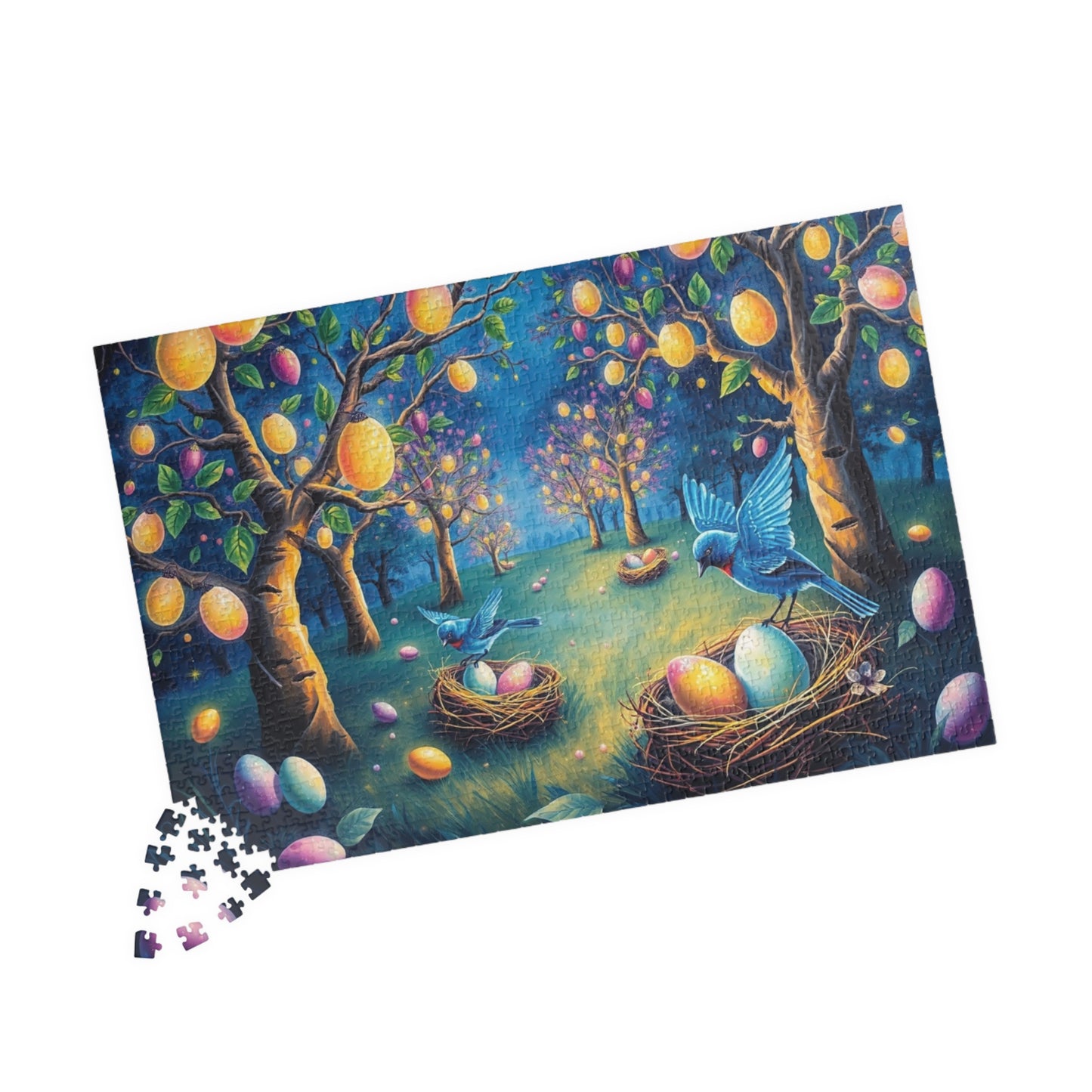 Springtime Nesting Birds Puzzle, Easter Theme Jigsaw Game for Adult Puzzle Lovers, Family Activity, Birthday Holiday Gift for Friends Puzzle The Puzzle Chest