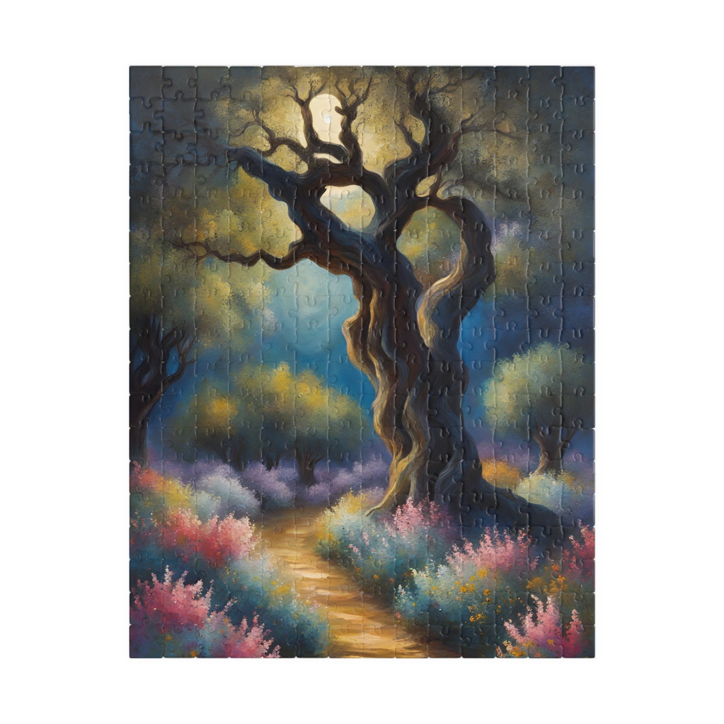 Garden of Gethsemane Olive Trees Jigsaw Puzzle, Religious Theme Faith-Based Tabletop Game, Meditation Activity, Stress Relief, Unique Gift 252 pcs (Vertical) Puzzle The Puzzle Chest
