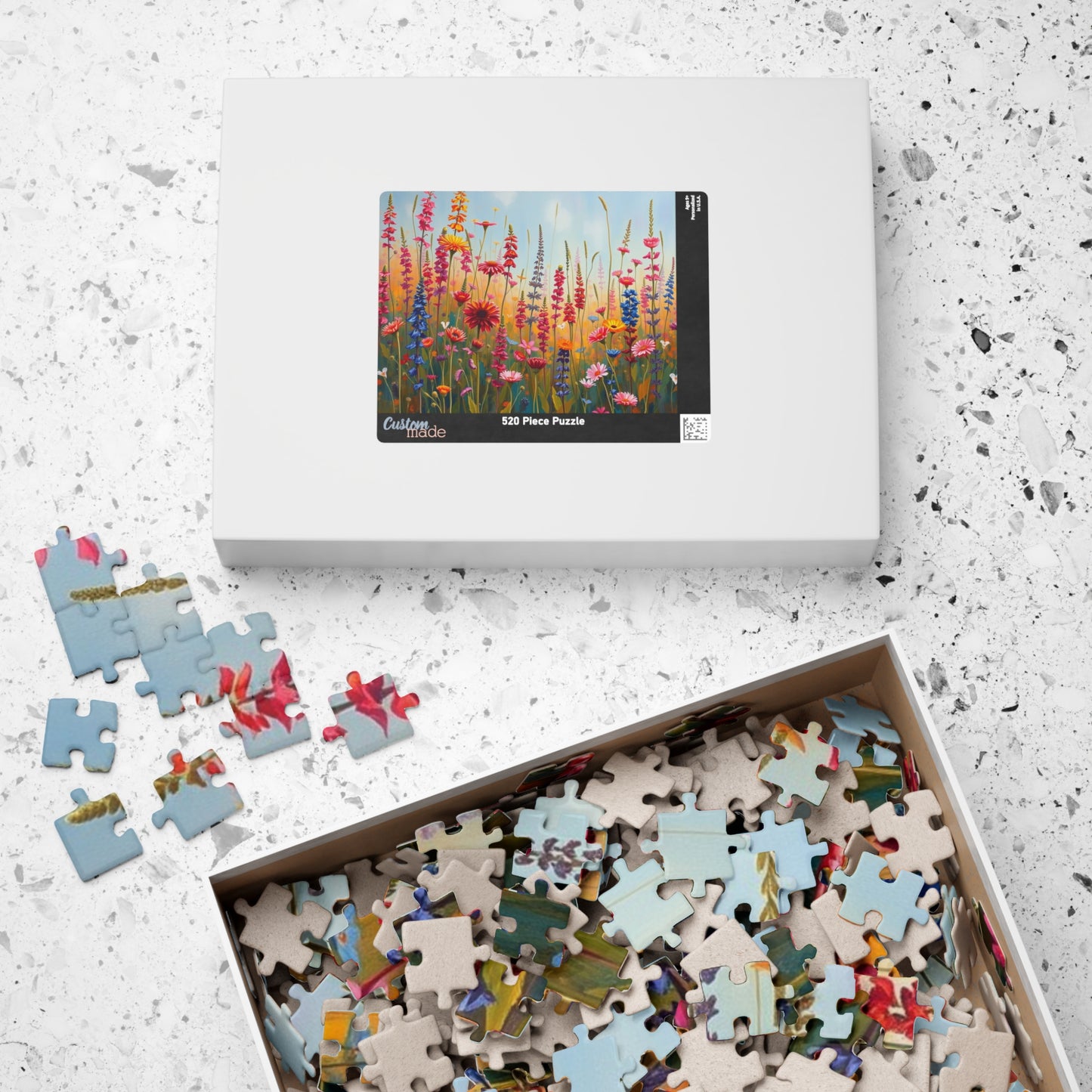 Colorful Floral Jigsaw Puzzle | 110, 252, 520, 1014-piece | Perfect Home Entertainment, Fun Indoor Activity, Brain Teaser, Nature Lover Gift Puzzle The Puzzle Chest