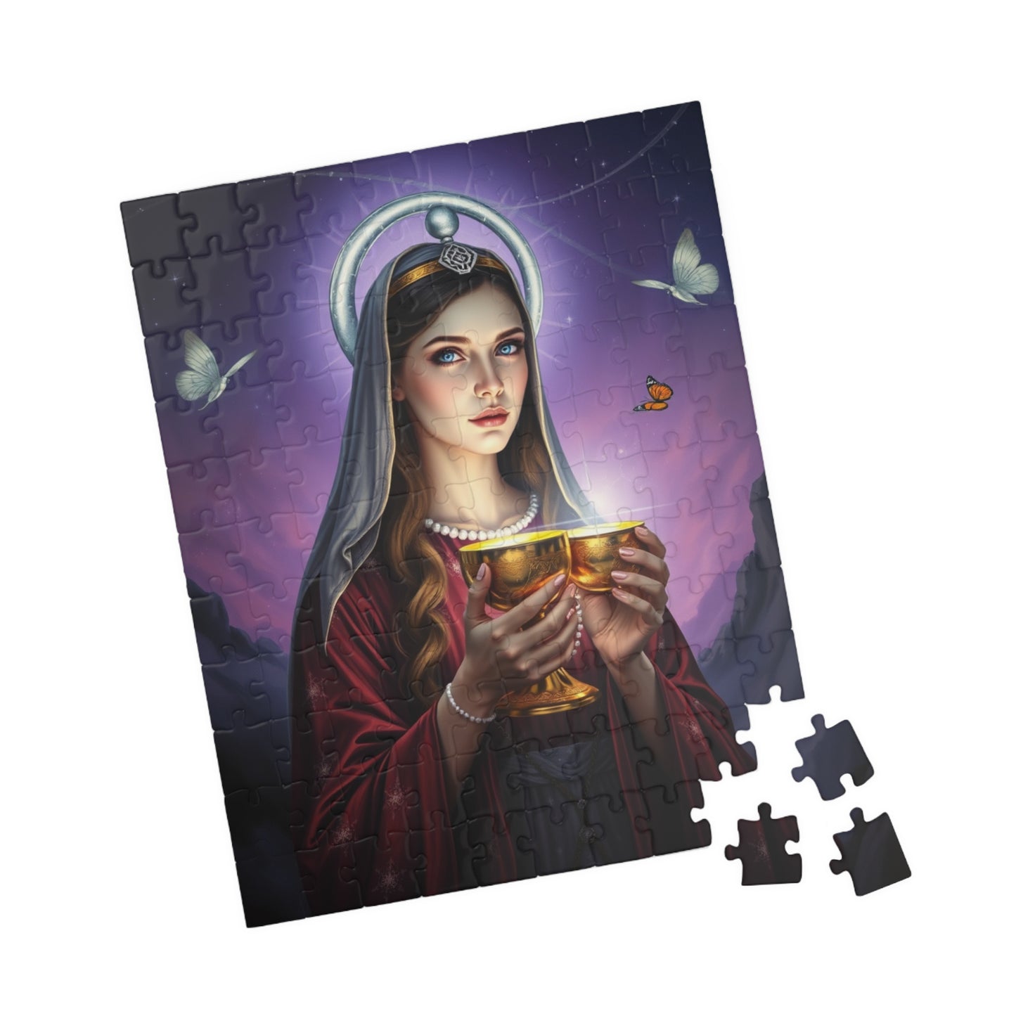 Radiant Priestess Puzzle, Enchanting Mythical Maiden 110-1014 Piece Jigsaw Game, Best Gift for Art Lovers, Family Fun, Home Decor, Unique Puzzle The Puzzle Chest