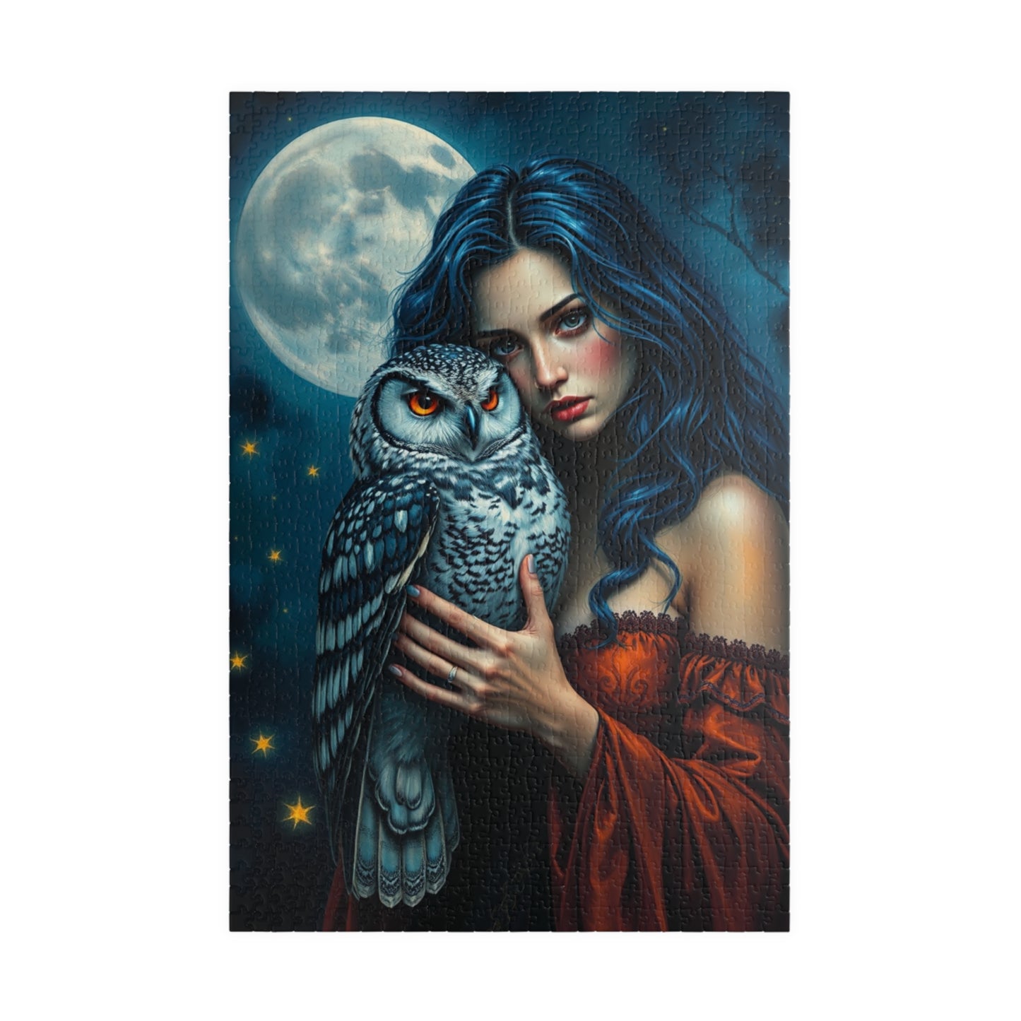 Mystical Owl Jigsaw Puzzle Game for Adults and Teens, Friend Gift for Animal Lover, Mindful Cozy Night In Family Entertainment or Solo Fun 1014 pcs (Vertical) Puzzle The Puzzle Chest