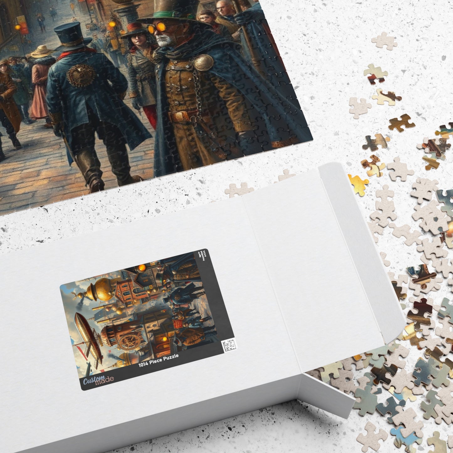Steampunk Cityscape Puzzle, Unique Jigsaw Game for Adults, 110/252/520/1014-piece, Perfect Gift for Puzzle Lovers, Family or Solo Fun, Hobby Puzzle The Puzzle Chest