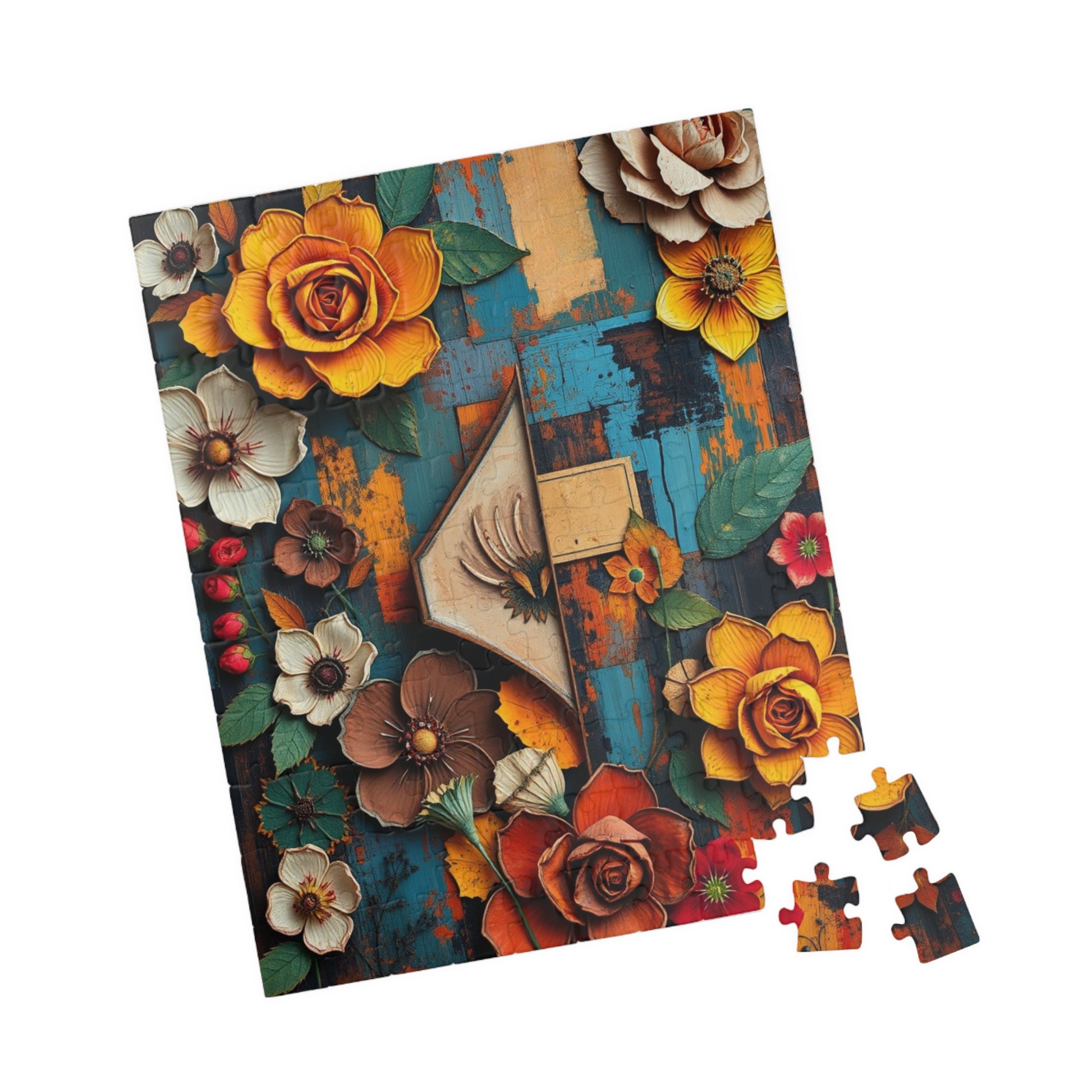 Abstract Floral Retro Jigsaw Puzzle Puzzle The Puzzle Chest