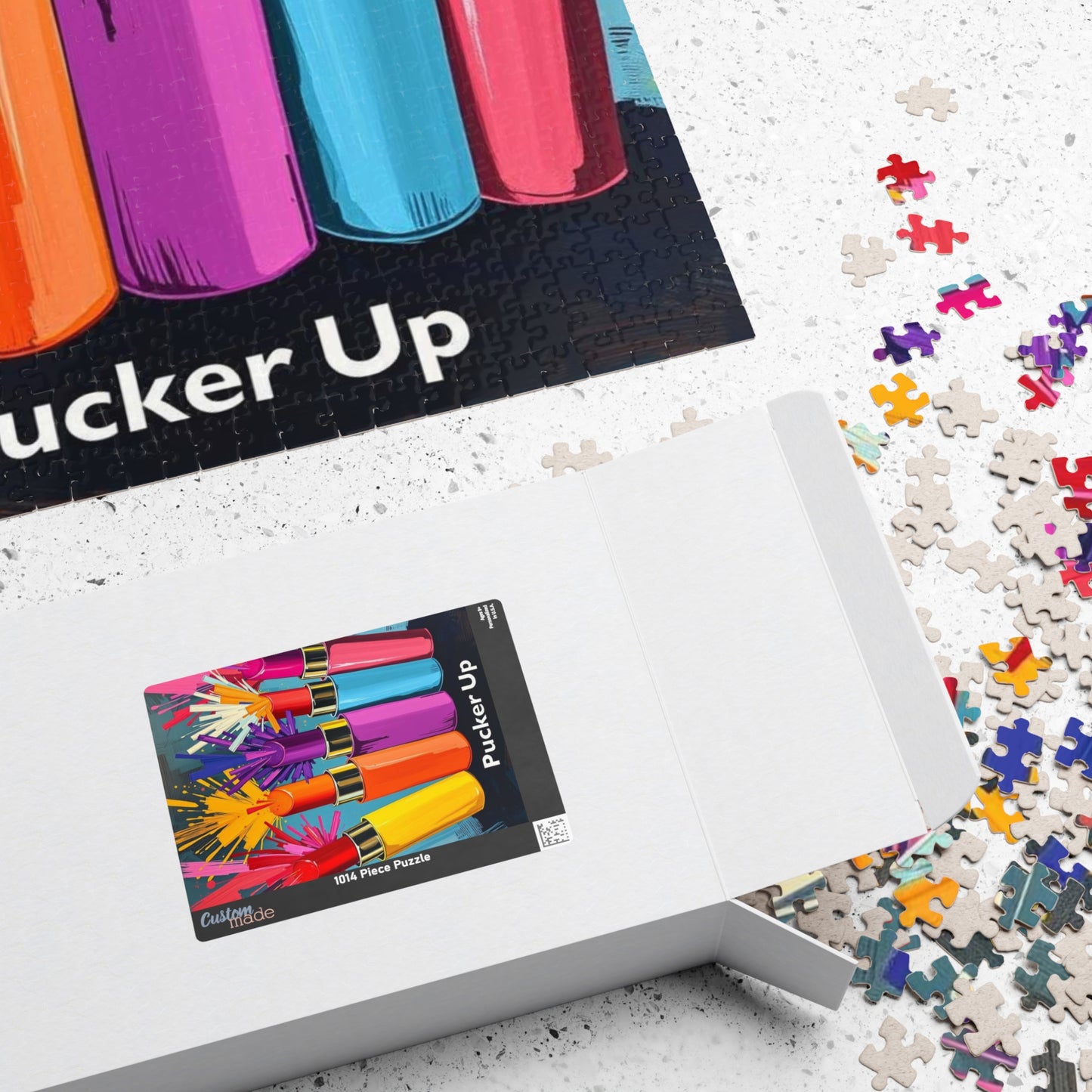 Colorful Makeup Jigsaw Puzzle - Fun Gift for Makeup Lovers, Family Game Night, Beauty Enthusiast, Unique Home Entertainment Puzzle The Puzzle Chest