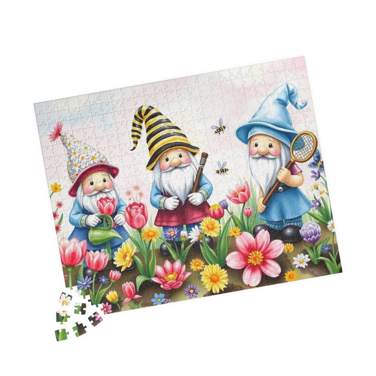 Spring Garden Gnome Puzzle - Mythical Creature Jigsaw Game Puzzle The Puzzle Chest