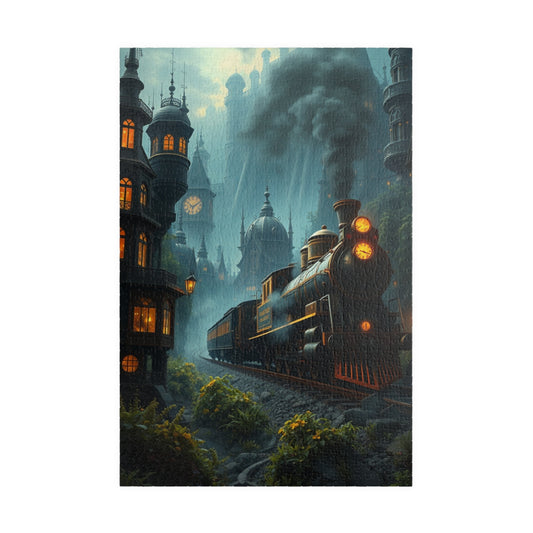 Steampunk Mystical Train Puzzle - Enchanting Steam Engine Design 1014 pcs (Vertical) Puzzle The Puzzle Chest