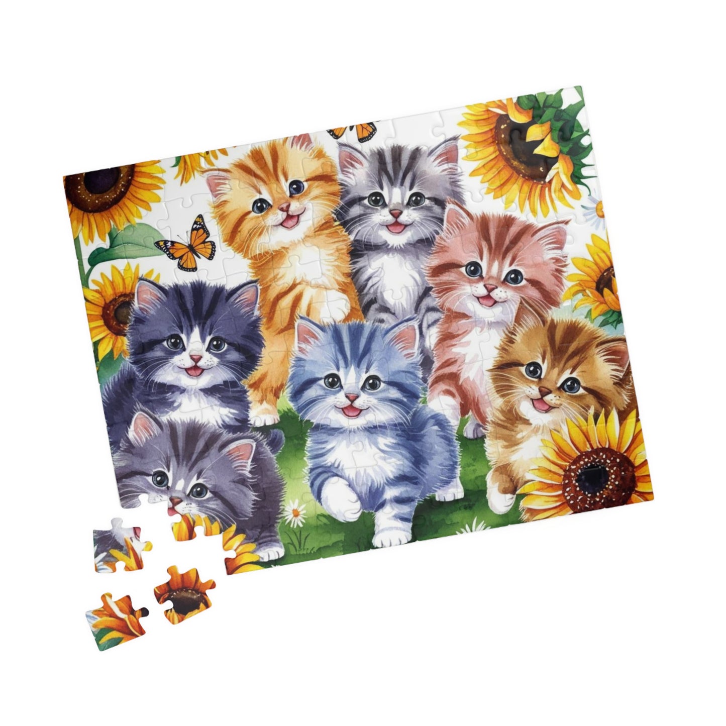 Cute Cat Puzzle - 110, 252, 520, 1014-Piece, Cat Lovers Gift, Animal Enthusiast Decor, Family Fun Activity, Cat-Themed Puzzle Puzzle The Puzzle Chest
