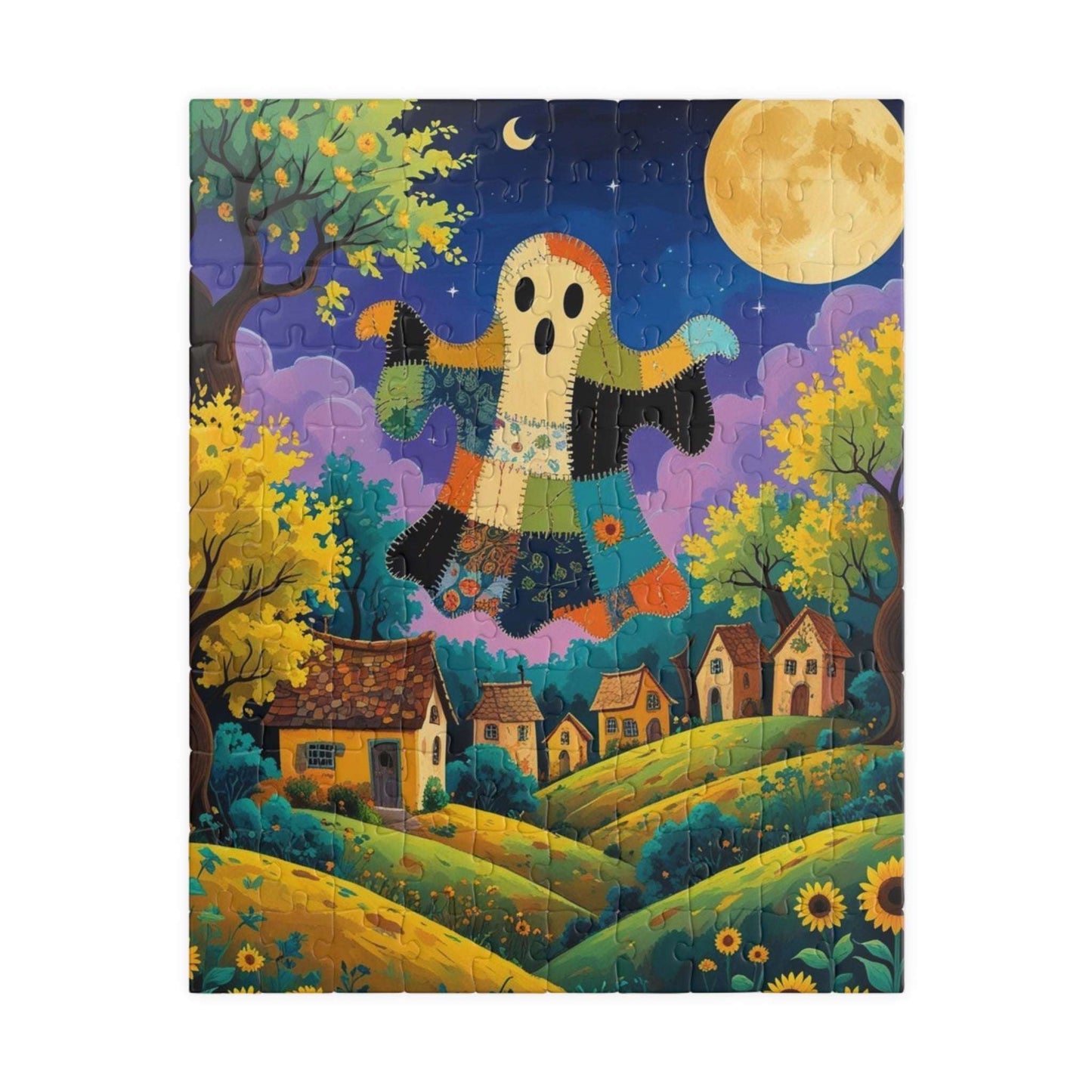 Haunted Village Halloween Jigsaw Puzzle