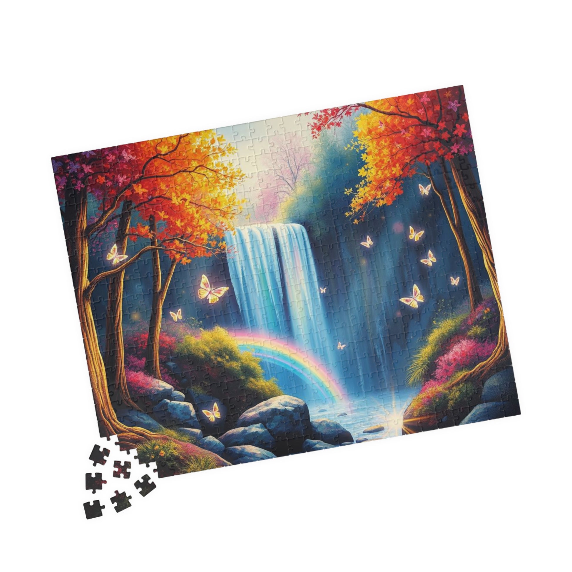 Serene Waterfall Puzzle, Nature Themed Jigsaw Puzzle for Adults, 110-1014 Piece, Family Game Night, Gift for Nature Lover Puzzle The Puzzle Chest
