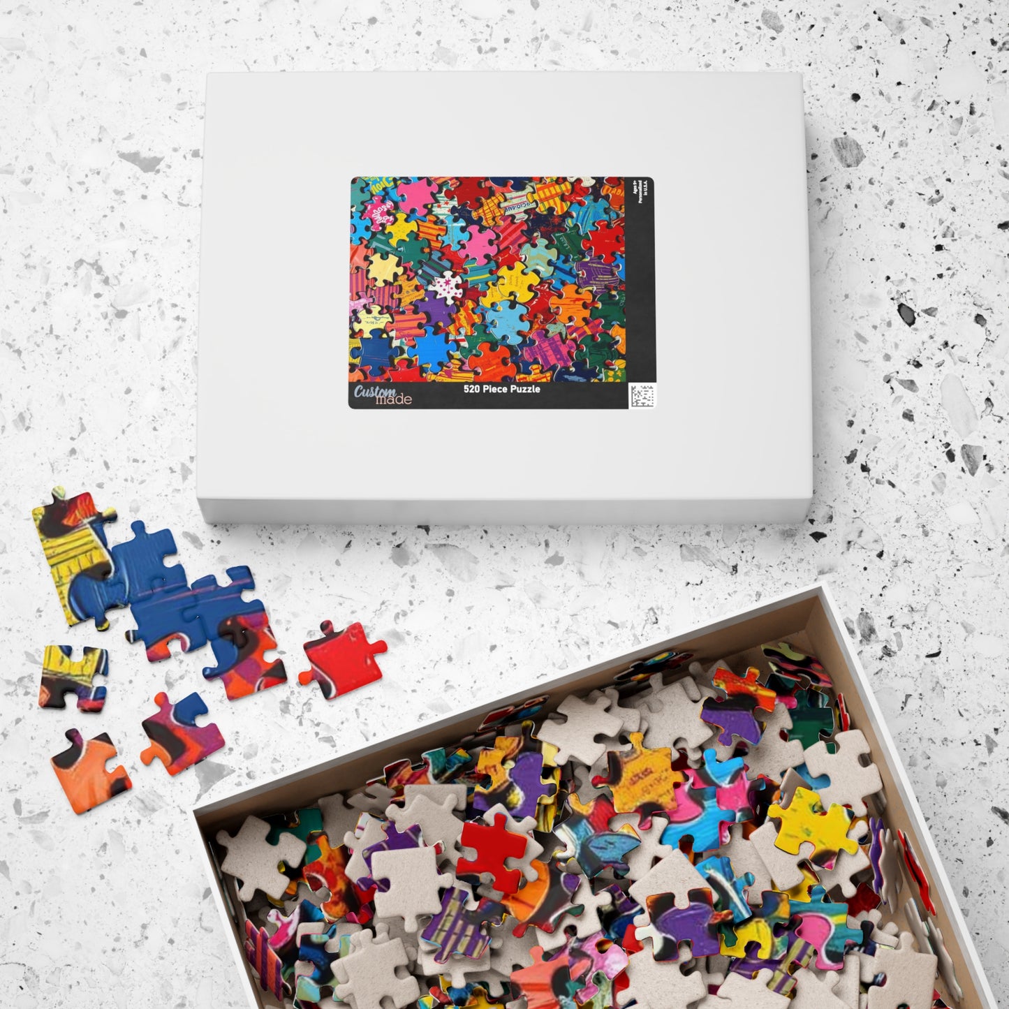 Chaotic Puzzle Piece Jigsaw Puzzle, Challenging Collage Art Game Ideal for Family Bonding Time, Adult Solo Fun, Friend Gift for Puzzle Lover Puzzle The Puzzle Chest